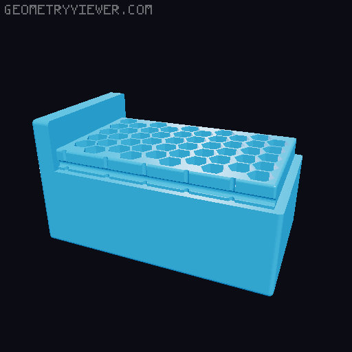 Split parts with blank bottom 3D model thumbnail