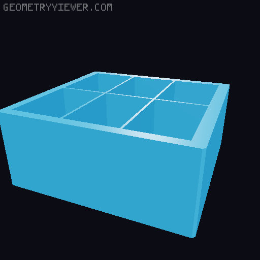Smaller battery tray's for organizing your batteries. 3D model thumbnail