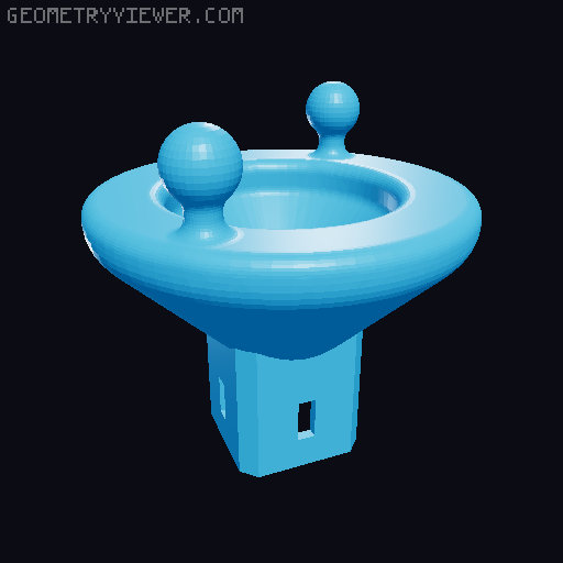 Helping hands adapters for the modular articulated arms 3D model thumbnail