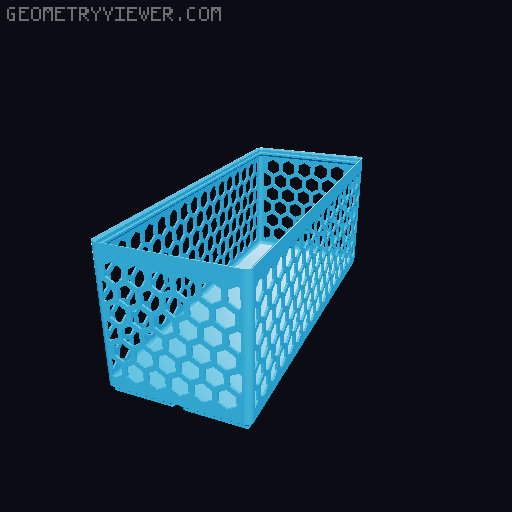 Gridfinity Hex Bins all sizes 3D model thumbnail