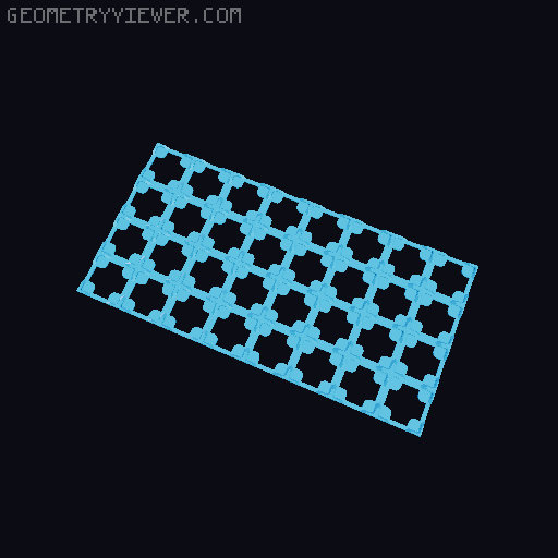 Thin Gridfinity Magnet Base - up to 12x12 3D model thumbnail
