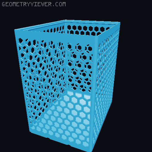Gridfinity Hex Bins all sizes 3D model thumbnail
