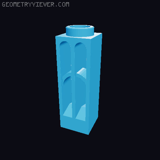 Exin Castillos. Ventanas doble arco 3D model thumbnail