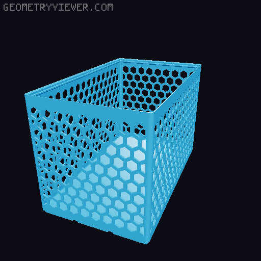 Gridfinity Hex Bins all sizes 3D model thumbnail