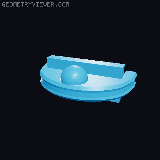 Locking Pole Clamp 3D model thumbnail