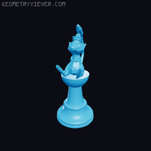Pokemon Chess Set 3D model thumbnail