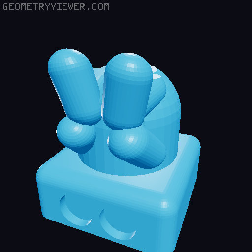 KeyCrappie - The print your own Romley KeyCappie fidget toy clone (aka cute key cap guy) 3D model thumbnail