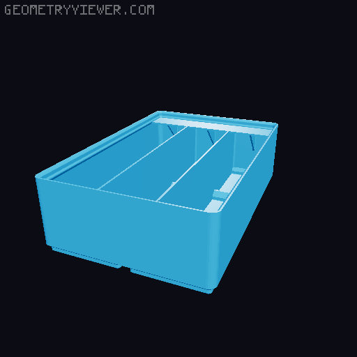 Gridfinity Ultra Light Bins - Divider Label Edition 3D model thumbnail