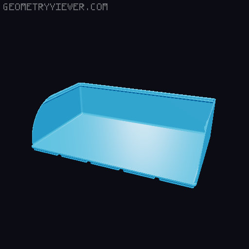 Gridfinity rouded bins collection all sizes 3D model thumbnail