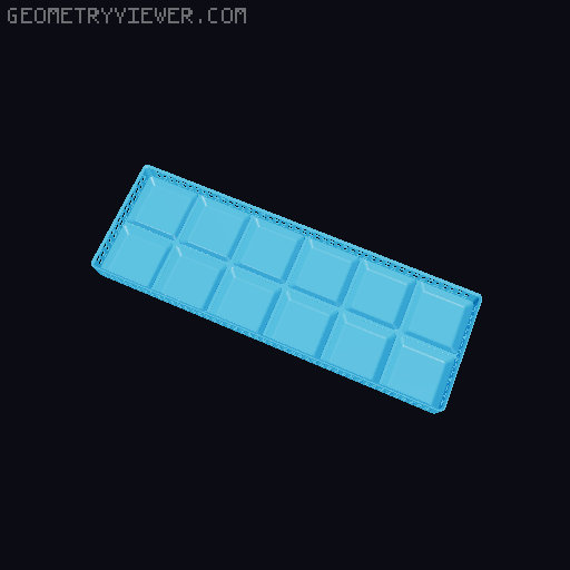 Gridfinity Hex Bins Light (rotated grid) all sizes 3D model thumbnail