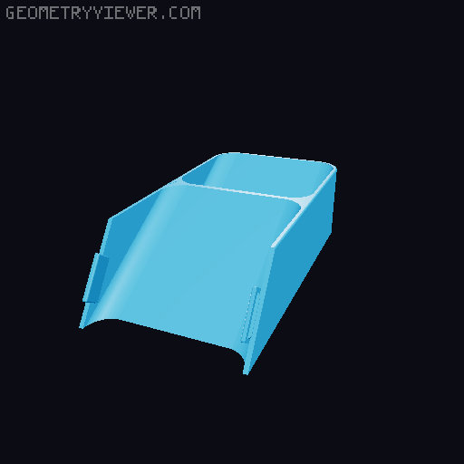 Compact Cutlery Tray 3D model thumbnail