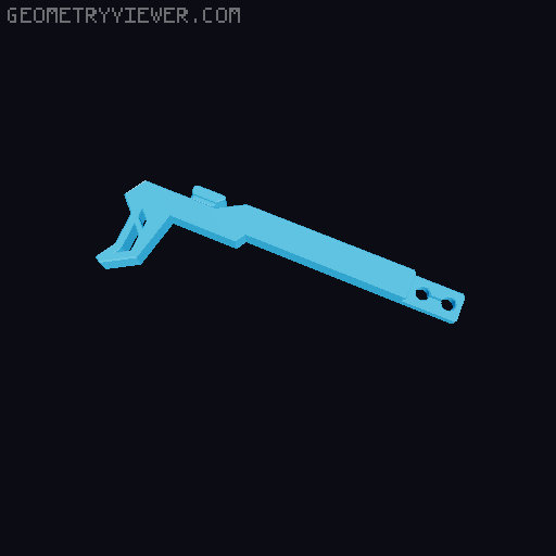 Yeethammer open-bolt trigger lock 3D model thumbnail