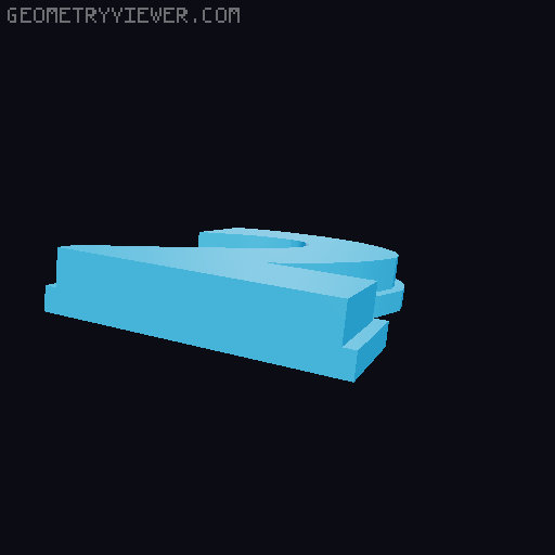 Retro Style Desk Clock 3D model thumbnail