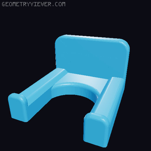 Sy's Peglock Dewalt Powertool Holder 3D model thumbnail