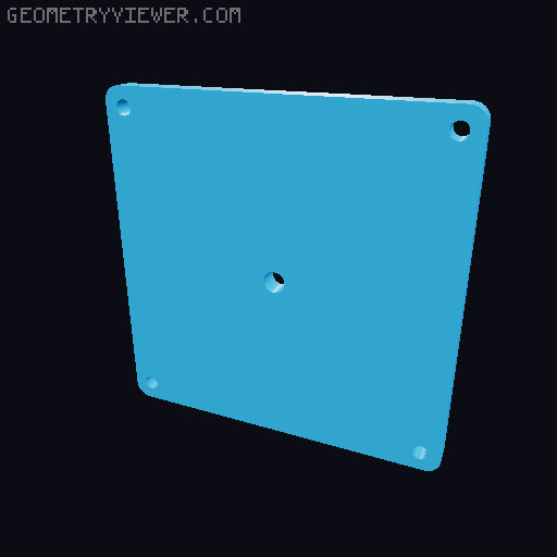 Modular 100mm VESA monitor arm 3D model thumbnail