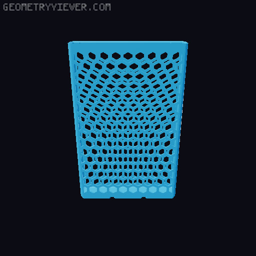 Gridfinity Hex Bins all sizes 3D model thumbnail