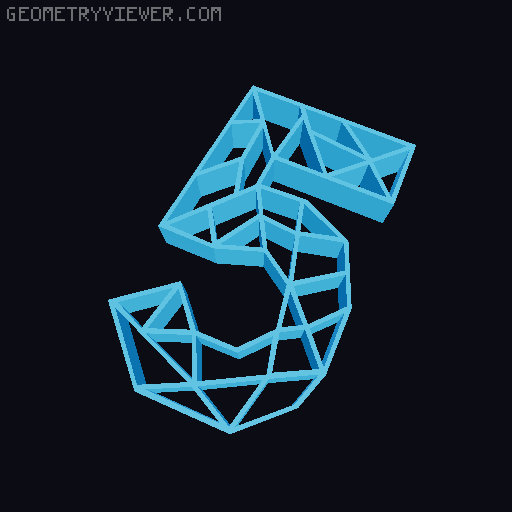 Geometric Numbers 3D model thumbnail