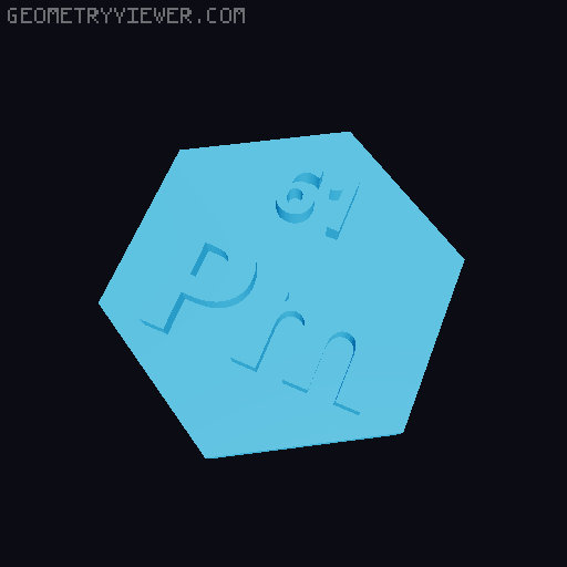 The truly periodic table of elements 3D model thumbnail