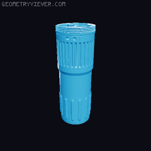 Stabiler Insulin Behälter, Insulin rugged Capsel 3D model thumbnail