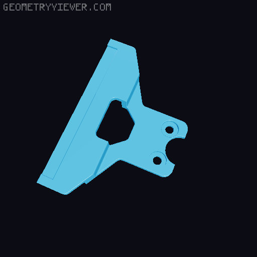 Parametric Silicone Nozzle Cleaning Brush Mount for K1C 3D model thumbnail