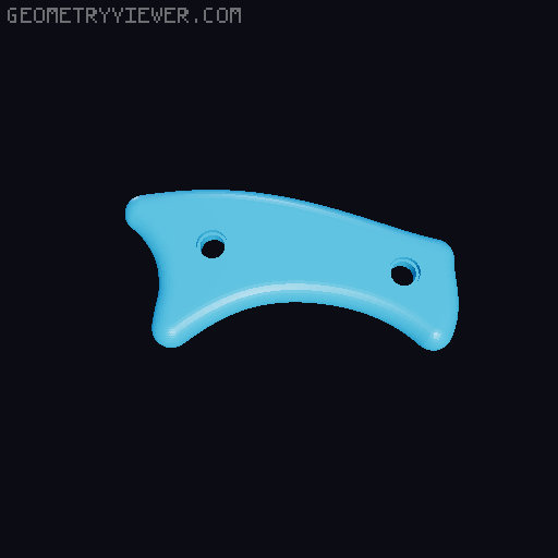 Sharkie II - the shark knife 3D model thumbnail