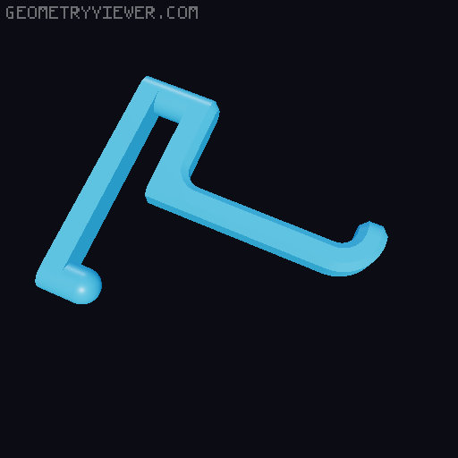 IKEA SKÅDIS / SKADIS Hooks 3D model thumbnail