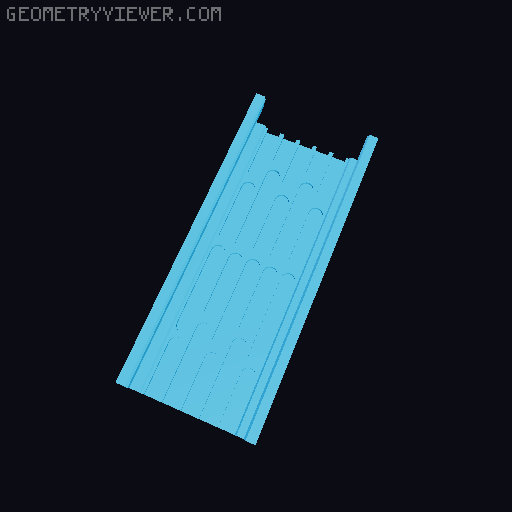 death star panel skin for duality led track system 3D model thumbnail