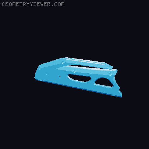 Ontos Carry Handle Thumbhole Stock Overhaul 3D model thumbnail