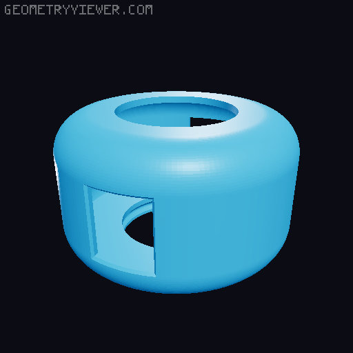 Cable Puck Remix 3D model thumbnail