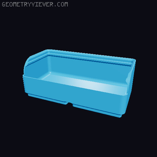Gridfinity rouded bins collection all sizes 3D model thumbnail