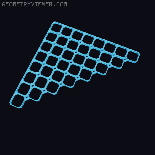 openGrid Triangular Tiles (2x2 - 12x12) 3D model thumbnail
