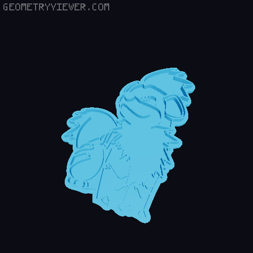 Pokemon Cookie cutter Set - PART 002 3D model thumbnail