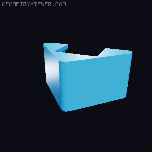 Rocker switch insert 3D model thumbnail
