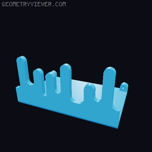 Drippy Display Shelf 3D model thumbnail