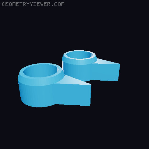 PushRod Engine with Gearbox 3D model thumbnail