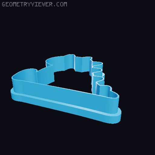 34 Dinosaur cookie cutters / cutter [Dinosaurus vykrajovátka] 3D model thumbnail