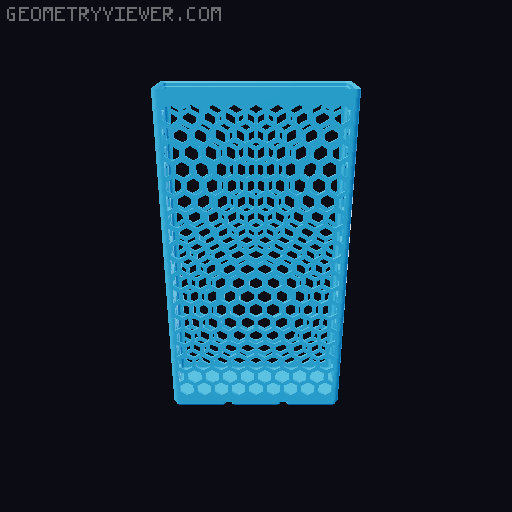 Gridfinity Hex Bins all sizes 3D model thumbnail