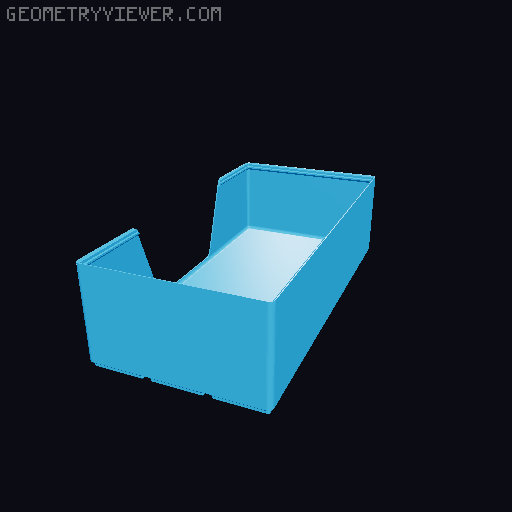 Gridfinity wall cutout collection 3D model thumbnail