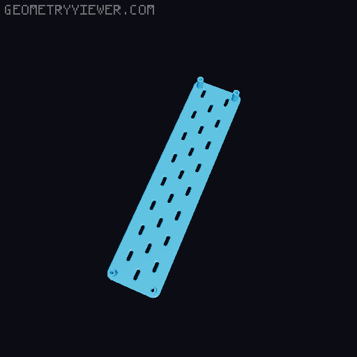 Skadis Pegboard, all sizes 80 to 360mm 3D model thumbnail