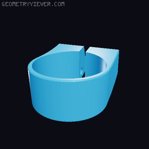 Garmin Seat Post Mount 3D model thumbnail
