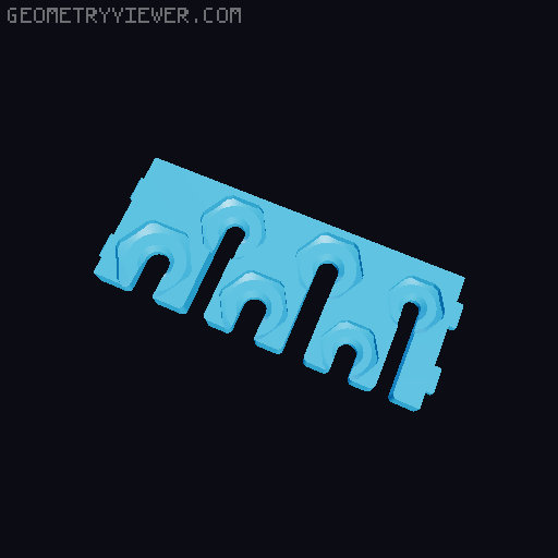 DDD Printable Wall Control System 3D model thumbnail