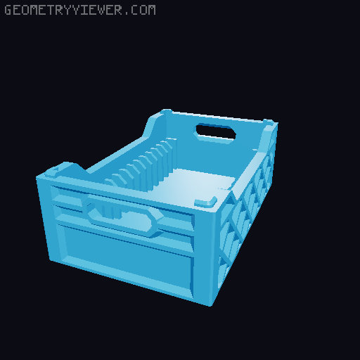 Crate For Filament Samples (include sample with gradient) 3D model thumbnail