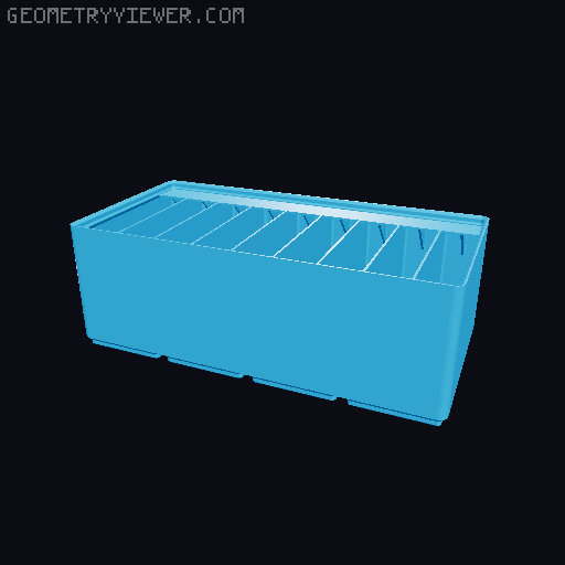 Gridfinity Ultra Light Bins - Divider Label Edition 3D model thumbnail