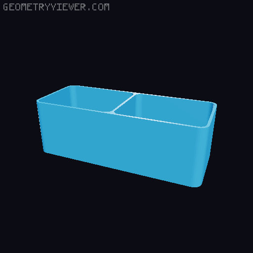 Bin for Ikea skadis - 564 models - hooks need support 3D model thumbnail