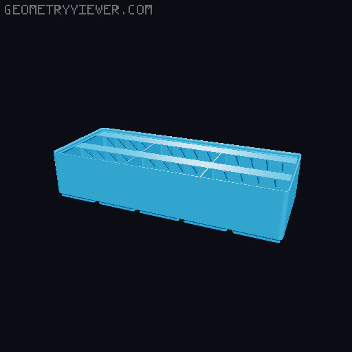 Gridfinity Ultra Light Bins - Divider Label Edition 3D model thumbnail