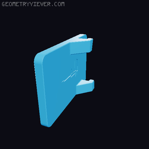 Universal Caliper Mount 3D model thumbnail