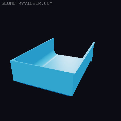 Modular Drawer Organizer Remix 3D model thumbnail