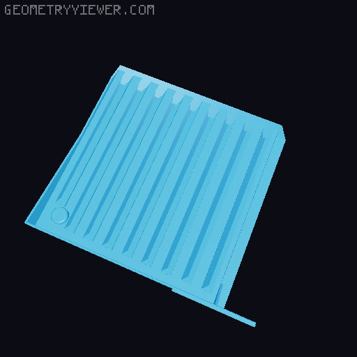 Schuhablage beliebig vergrößerbar 3D model thumbnail