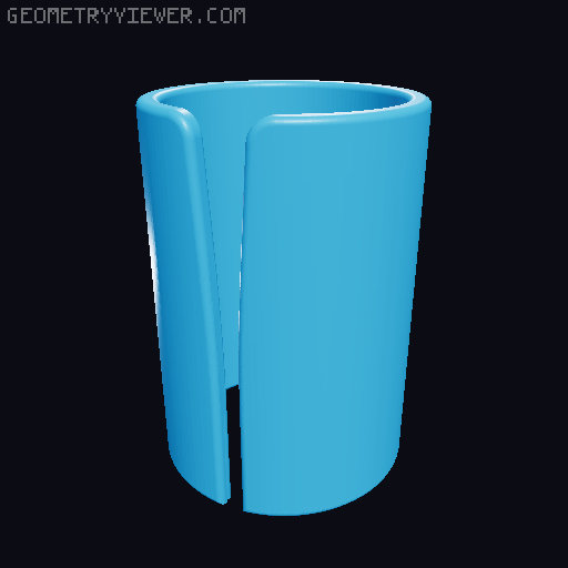 Wrapping Paper Cutter - 18mm utility knife edition 3D model thumbnail
