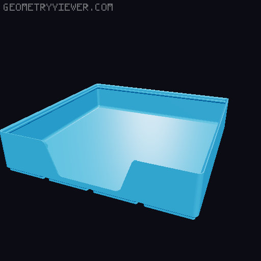 Gridfinity wall cutout collection 3D model thumbnail